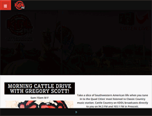 Tablet Screenshot of cattlecountryradio.com